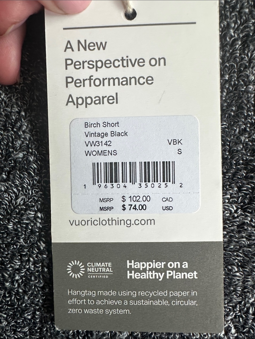 NEW VUORI Birch shorts in Small - Picture 6 of 6